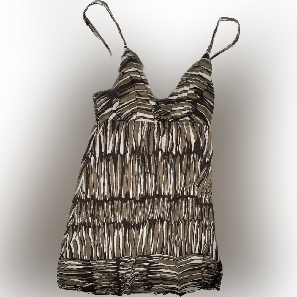 Gap cotton lined bra top knee length sundress